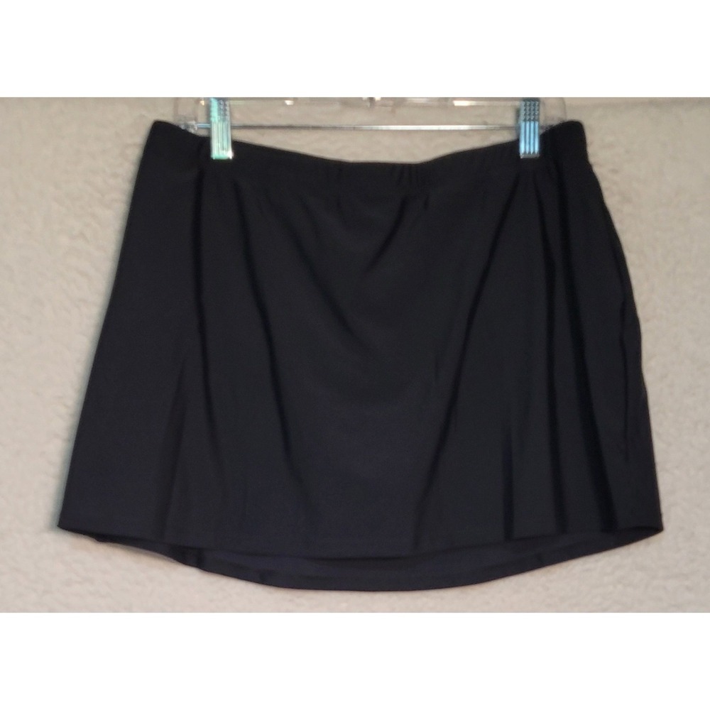Daci Womens Swimsuit Bottom Skirt Size 16W Black Pull-On Tankini NEW NWT 1604
